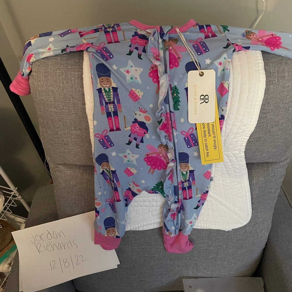 Bums & Roses Nutty or Nice Romper 3-6